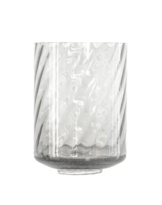 Meadow Swirl Cylinder Vase - Clear